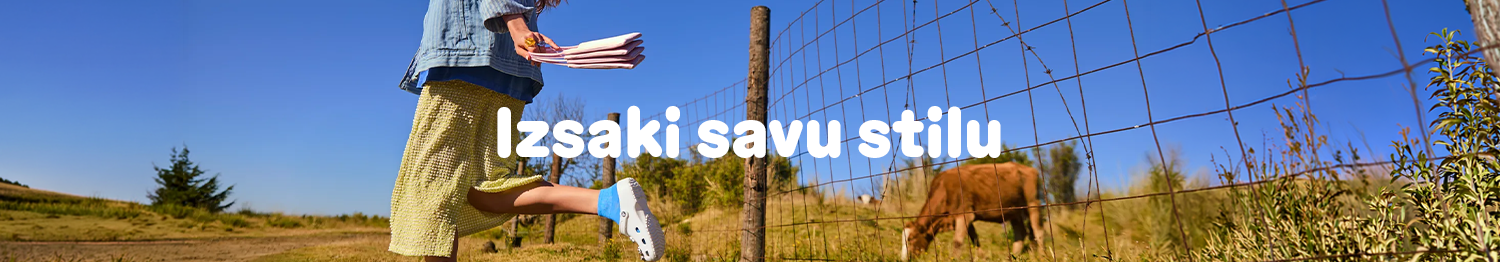 Atklāj Crocs Classic, Crocband un Crafted kolekciju vīrie&scaron;iem, sievietēm un bērniem. Izvēlies savu pāri un izsaki savu stilu. Pasūti tagad &ndash; bezmaksas atgrie&scaron;ana 365 dienu laikā.